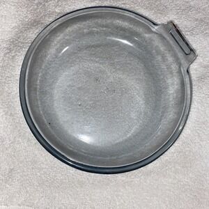 VINTAGE 1940'S PYREX FLAMEWARE Blue Tint Saucepan Bowl 832 B 7"